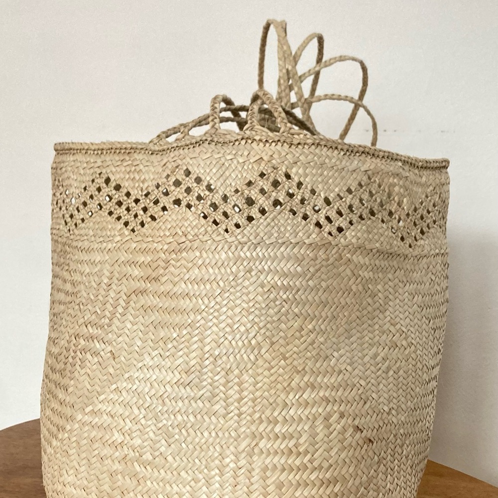 Carrying basket (Pentecost Island style) Handwoven from Vanuatu NEW - Picture 10 of 10